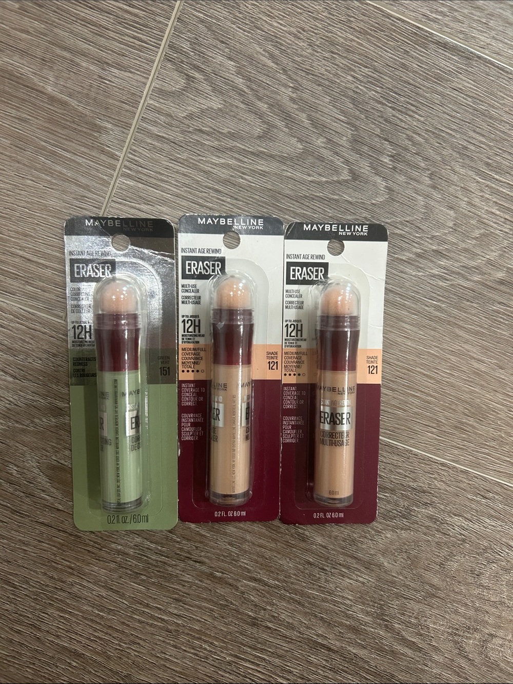 3X Maybelline Instant Age Rewind Eraser Concealer #121 & 151 🌸 FIRM PRICE 🌸